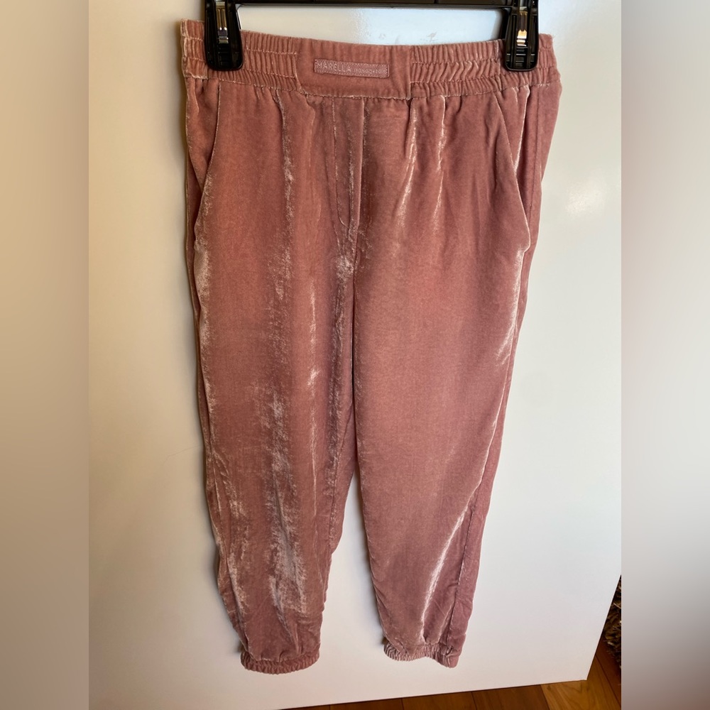 💎 Marella pink Crushed Velvet trousers
